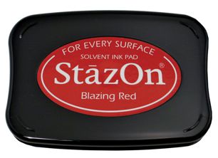 Stazon Ink Pad, Permanent Ink Pad, Permanent Black Stamp Pad
